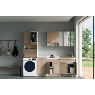 Cabinet Washtub with Laundry Basket - Lindo