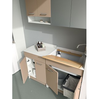 Cabinet Washtub with Laundry Basket - Lindo | Colavene
