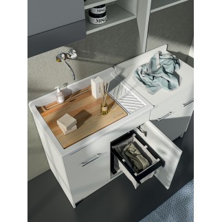 Cabinet Washtub with Laundry Basket - Lindo | Colavene