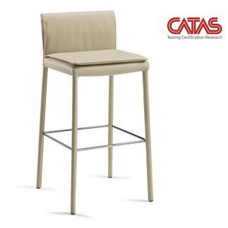 Covered Stool with Footrest - Agata Deluxe | Julia