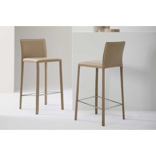 Sgabello di Design in Cuoio - Agata | Julia Italia