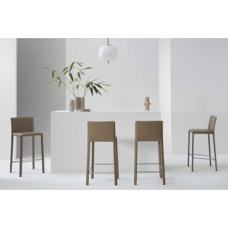 Sgabello di Design in Cuoio - Agata | Julia Italia
