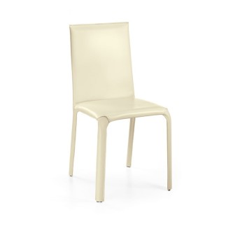 Leather chair with high backrest - Jenia | Julia Italia