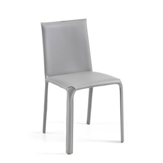 Jenia leather chair with low backrest - Chairs - ISA Project