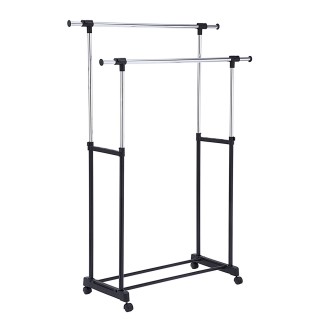 Double Extendable Metal Clothes Rack