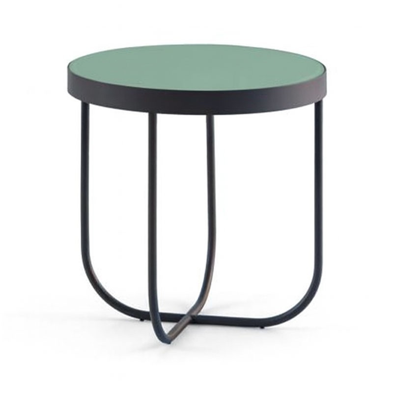 Round Coffee Table with Glass Top - Case | Samoa Divani