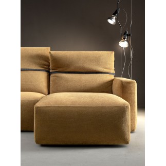 3-Seat Sofa with Chaise Longue - Deep Real BR19 | Samoa Divani