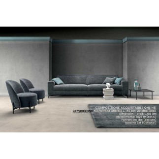 Divano in Tessuto con Sistema Relax - Space Fly