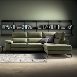 Corner Sofa with Pull Out Seat - Space Look N°2 | Samoa Divani
