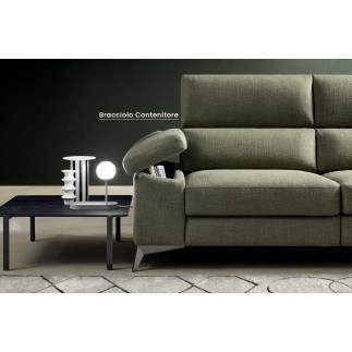 Divano Angolare con Seduta Estraibile - Space Look N°2 | Samoa Divani