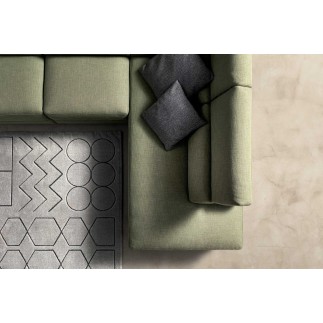 Divano Angolare con Seduta Estraibile - Space Look N°2 | Samoa Divani