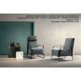 Design Armchair with Armrests - Angy | Samoa Divani