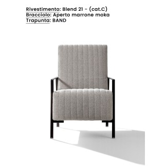 Design Armchair with Armrests - Angy | Samoa Divani