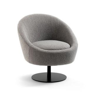 Swivel Armchair in Fabric - Bubble | Samoa Divani