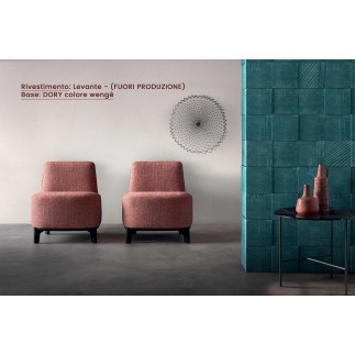Modern Living Room Armchair in Fabric - Dory | Samoa Divani