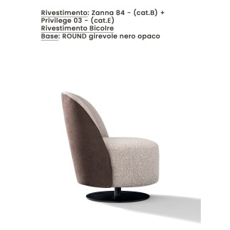 Poltrona Moderna di Design in Tessuto - Ebe | Samoa Divani