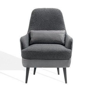 Upholstered High-Back Armchair - Gemma | Samoa Divani
