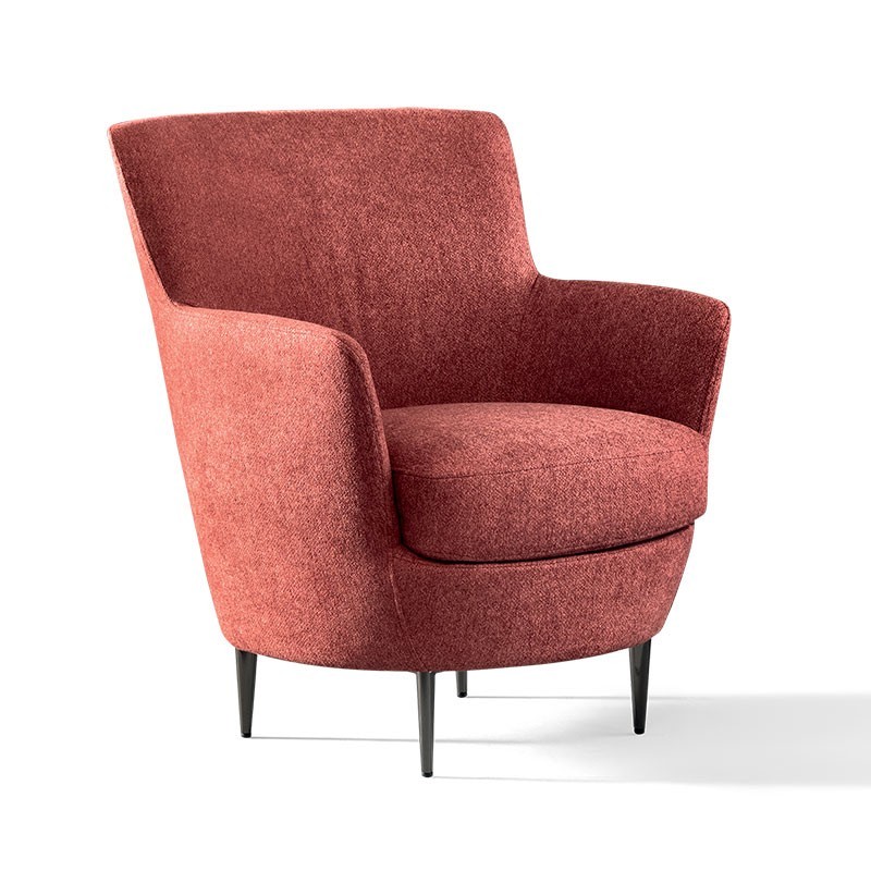 Comfortable Design Armchair with Armrests - Moon | Samoa Divani