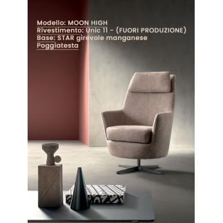 Poltrona Comoda di Design con Braccioli - Moon | Samoa Divani