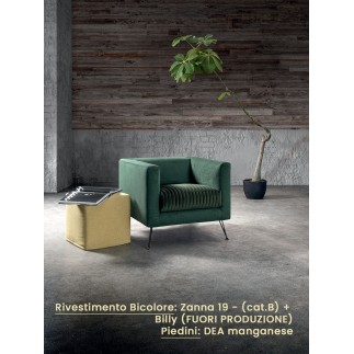 Poltrona Quadrata di Design con Braccioli - Synthesis | Samoa Divani