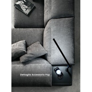 Upholstered Sofa with Chaise Longue - Zippy Special | Samoa Divani