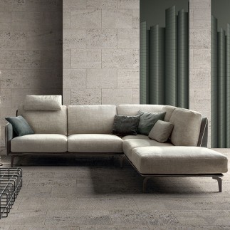 Divano Modulare con Penisola - Living Minimal N°2 | Samoa Divani