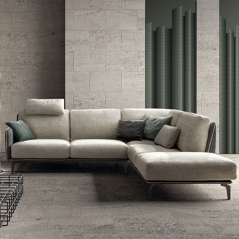 Divano Modulare con Penisola - Living Minimal N°2 | Samoa Divani