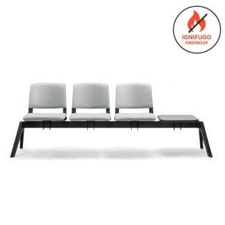Panca su Trave per Sala d'Attesa - Clio Soft Bench | Nahu