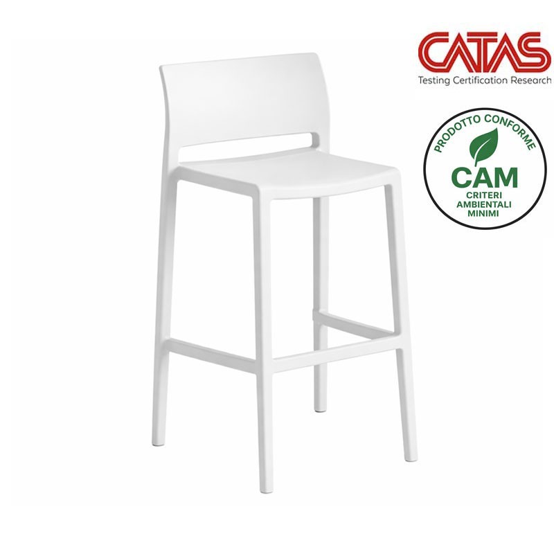 Stackable bar stool H.91/103 cm - Bakhita | Gaber