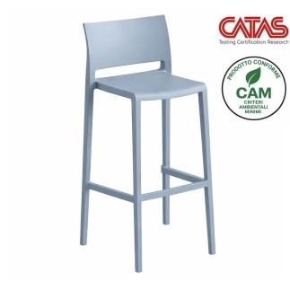 Sgabello bar impilabile H.91/103 cm - Bakhita | Gaber
