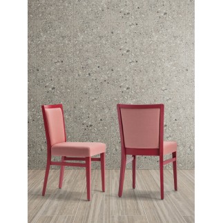 Design Chair in Fabric with Cushion Seat - Moma Soft