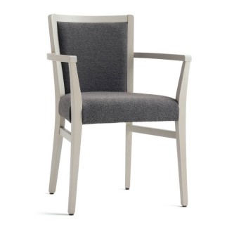 Design Chair with Armrests and Cushion Seat - Moma Soft | Palma