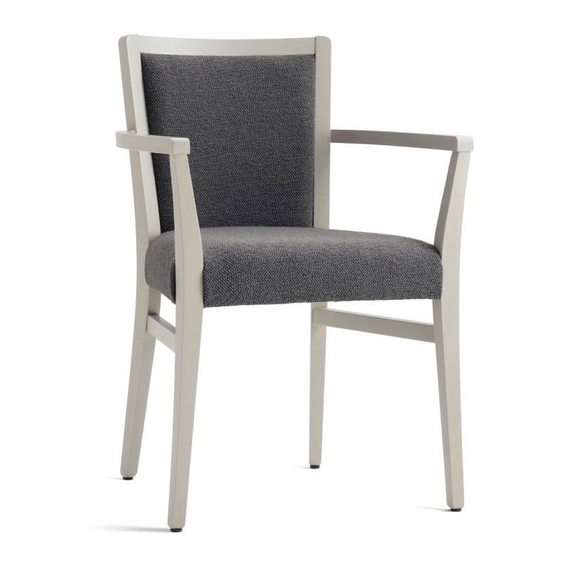 Design Chair with Armrests and Cushion Seat - Moma Soft | Palma