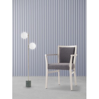 Sedia di Design con Braccioli e Seduta Imbottita - Moma Soft