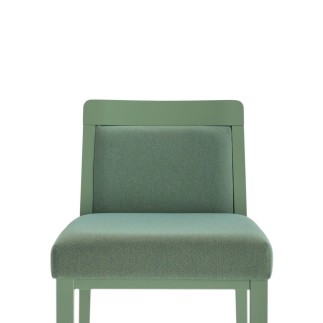 Sgabello Alto in Legno Rivestito in Tessuto - Boheme | Palma