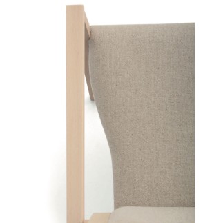 Stackable Chair with Armrests and Cushion Seat - Boheme | Palma