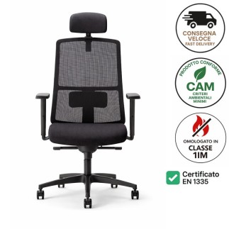 Sedia da Ufficio di Design - Armonia 01/PT | Nahu