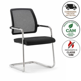 Sedia di Design con Gambe a Slitta - Kos Air 01 | Nahu