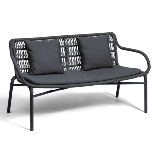 Aluminum Sofa with Cushions - Leaf