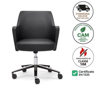 Executive Swivel Chair on Wheels – Wrap | Nahu
