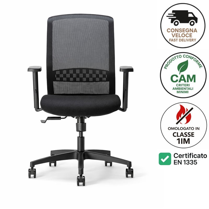 Adjustable Height Office Chair – Halley 01 | Nahu
