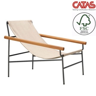 Scab Lounge Chair with Wooden Armrests - Dress Code Smart | Scab