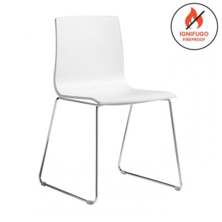 Sedia a Slitta in Plastica - Alice | Scab