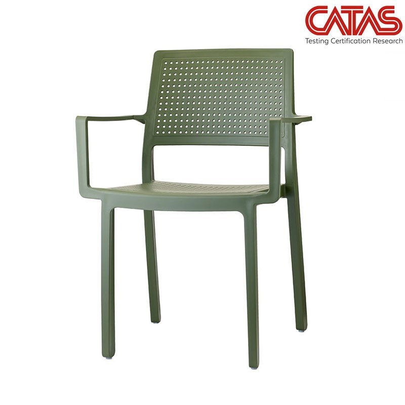 Colored Restaurant Chair with Armrests - Emi | Scab