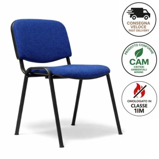 Sedia Impilabile con Seduta in Tessuto – Stella | MSTYLE