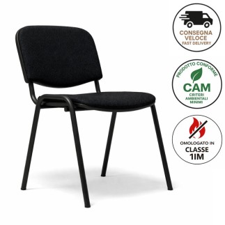 Stackable Chair with Fabric Seat – Stella