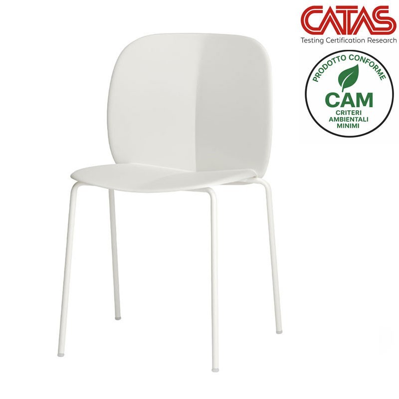 Metal and Recycled Plastic Chair - Mentha Go Green | Scab