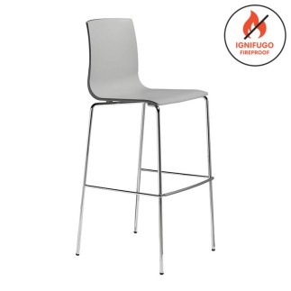 High Kitchen Stool with Backrest - Alice | Scab