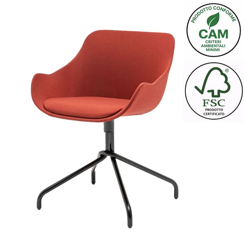 Upholstered Chair for Meeting Room - Baltic | IsaProject