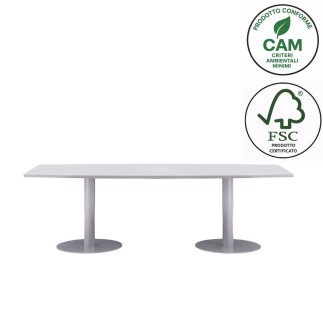 Meeting room table with metal legs - Tack | IsaProject